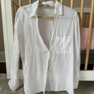 ZARA Linen Button Down Shirt